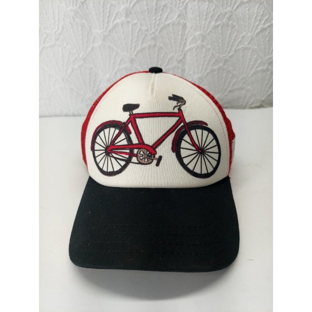 Red Bike Brand Red Bicycle Cool Hats for Kids Mesh Trucker Style Snapback Hat